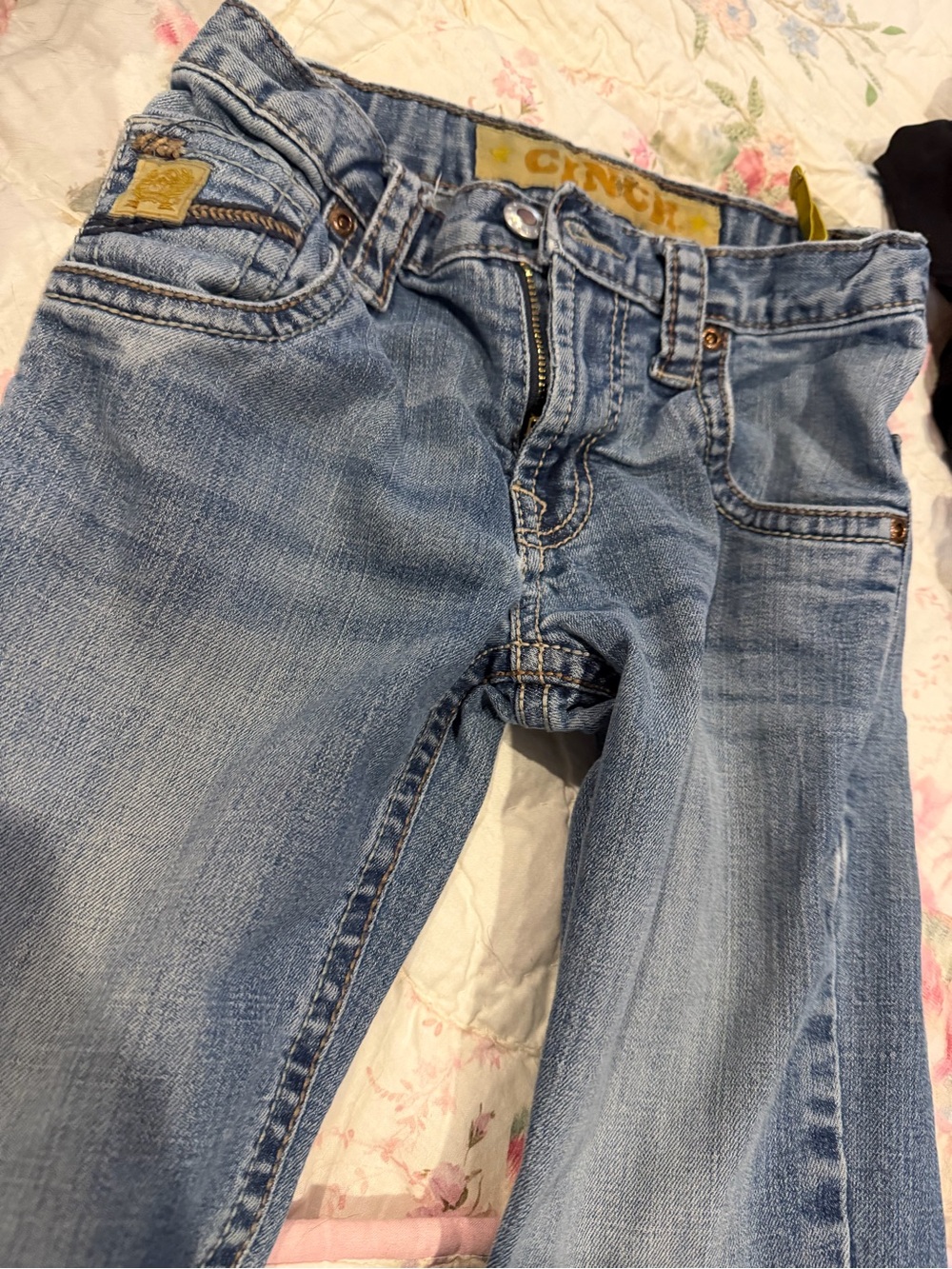 Cinch kids Light Wash Bootcut Jeans - Blue